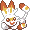 Pixel art of Scorbunny